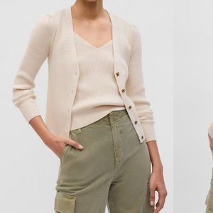 NWT GAP ribbed sweater & camisole set, cream, Sm (camisole) Sm petite (sweater)